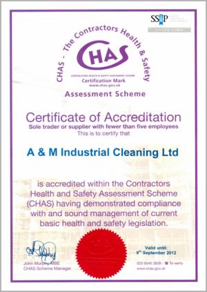 CHAS - Certification of Accreditation